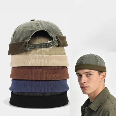 Brimless Hip Hop Beanie Skullcap Street Women Men SkullCap Portable Melon Cap Street Knitted Hats Fashion Headwear Caps 1pc