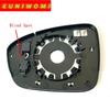 Heated Wide Angle Outside Car Mirror Glass With Blind Spot for RENAULT Clio Mk5 BJA