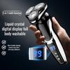 LCD Display Electric Shaver Triple Shaving Heads 4 In 1 Shaver Nose Hair Trimmer  Beard Shaving