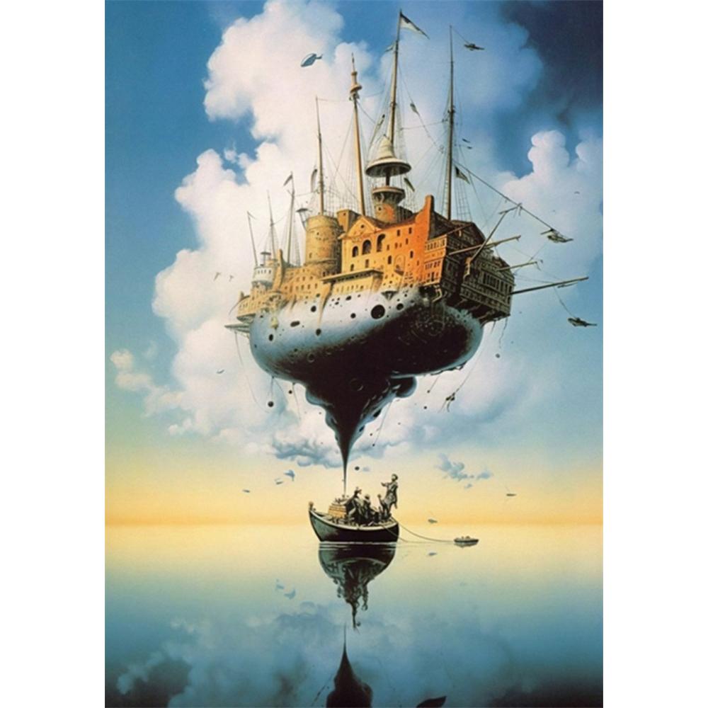 Surrealism Famous Artwork By Salvador Dali 5D DIY Art Diamond Painting Cross Stitch Pattern Pictures Mosaic Embroidery Home Deco