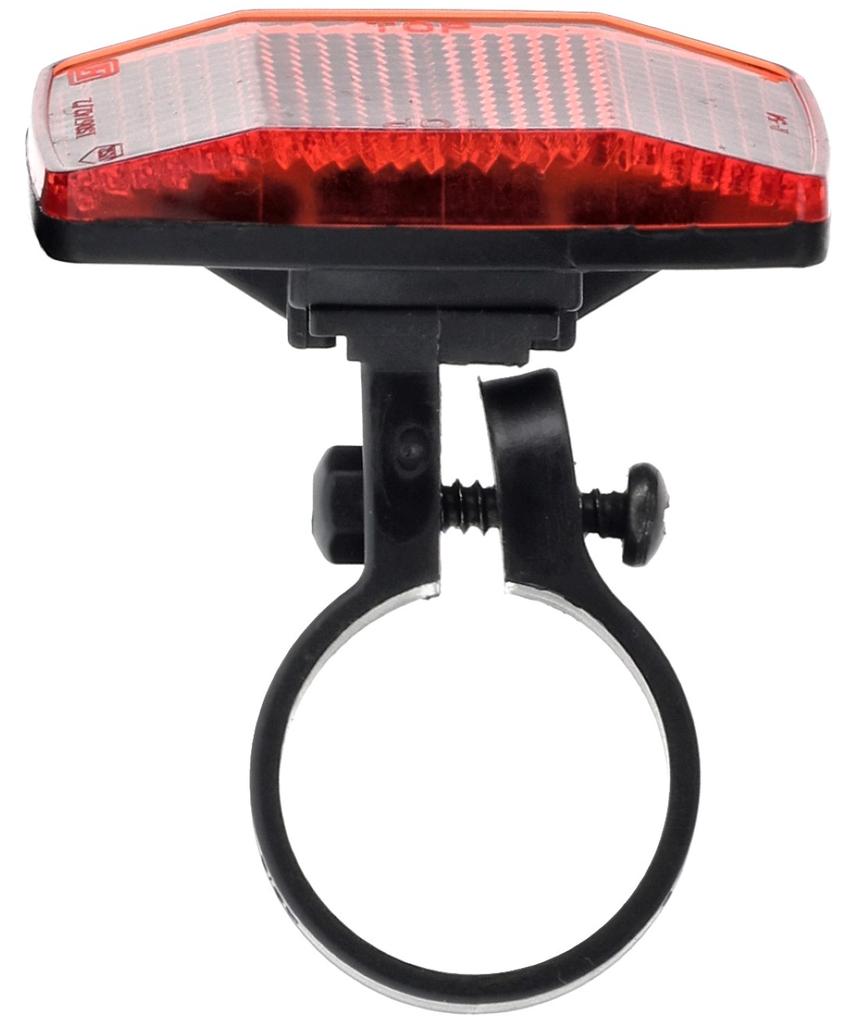 Red Bicycle Reflector for Children's Saddle with Black Mount 25.4 Mm