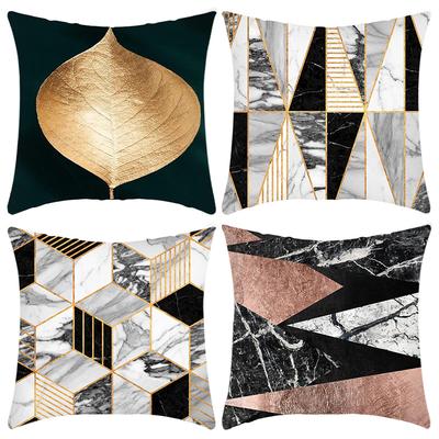 New Pillowcase Light Luxury Series Printed Pillowcase Imitation Hot Stamping Printed Pillowcase