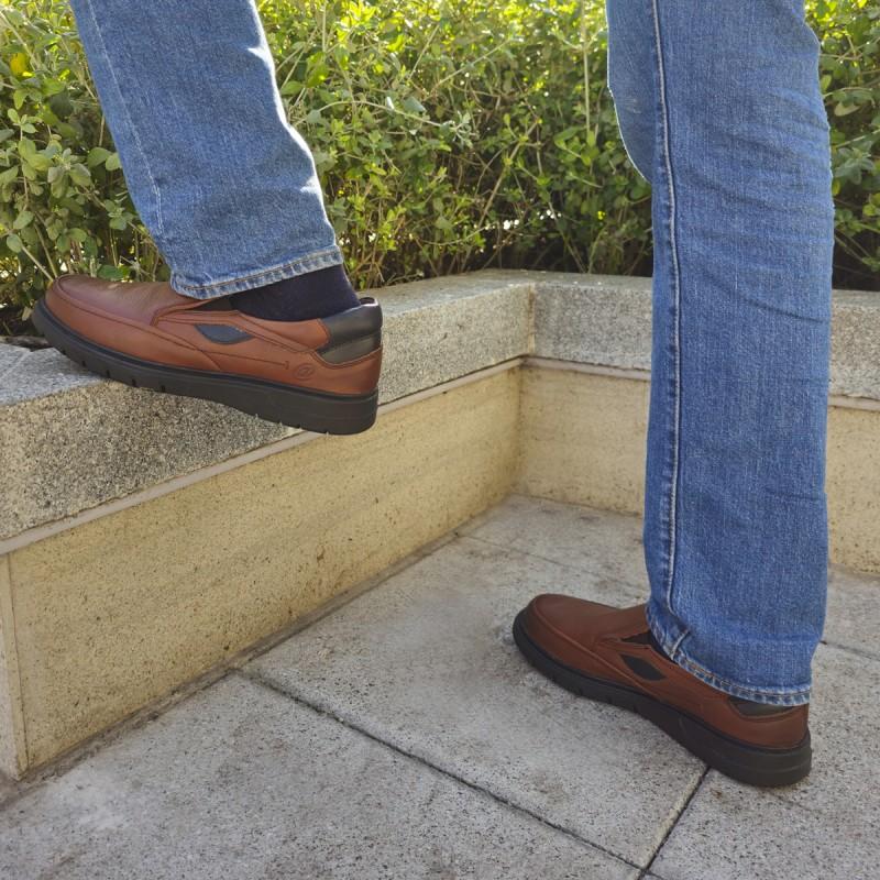 Mocasín De Piel Para Hombre.  Purapiel  Confore2  98978