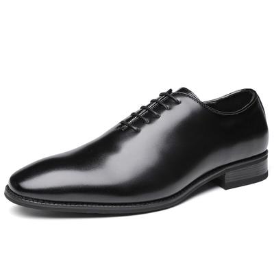 Genuine Leather Men's Dress Shoes Handmade Social Business Wedding Brown Black Luxury Lace Up Formal Oxfords Mens Shoes