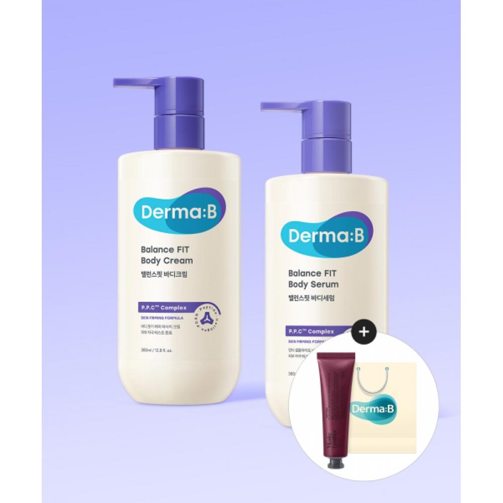 Dermab [Free Shopping Bag For The First 100] Balance Fit Body  Serum+Cream  380ml  Hand Cream Musky leaTher 50ml Free NONE