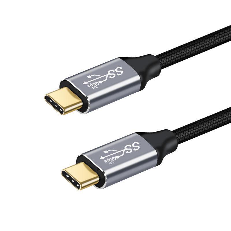 USB-C 3.1 Gen 2 Male To Female Elbow Video Dock Extension Cable, PD 100W