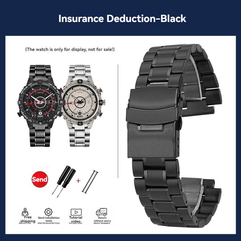 For TimeX Tide Series Stainless Steel Watch Strap T2N721 T2N720 TW2R55500 T2N739 Men's Lug End Metal Bracelet 24x16mm with Tools