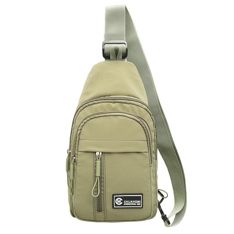 Chest Bag Lightweight Student Crossbody Bag Outdoor Riding Multifunctional Waist Bag Multi-Compartment Mobile Phone Bag