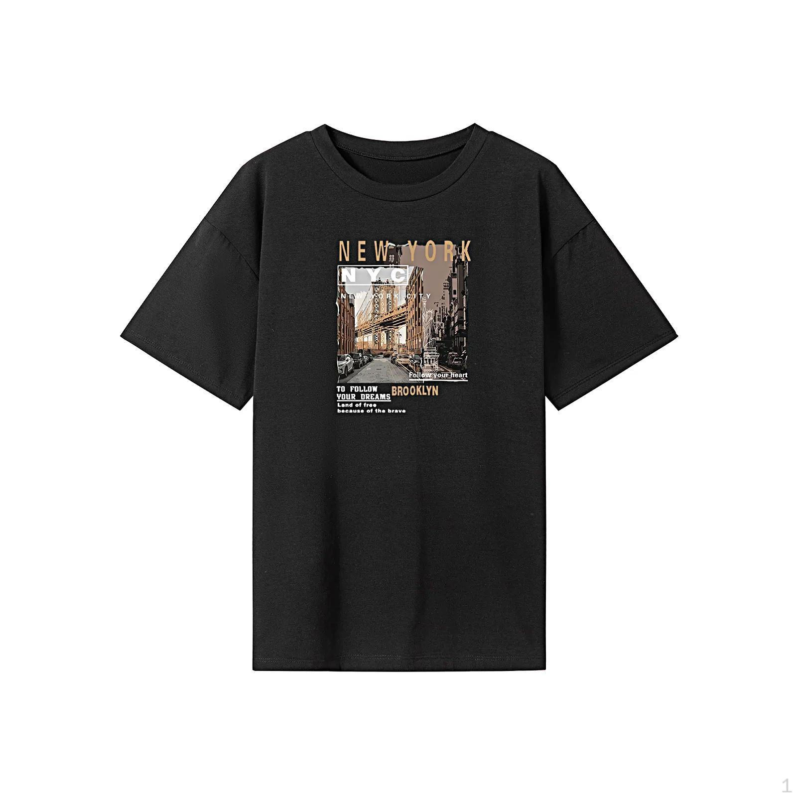 

Футболка для женщин, летняя мягкая футболка с круглым вырезом, офисная работа, отпуск