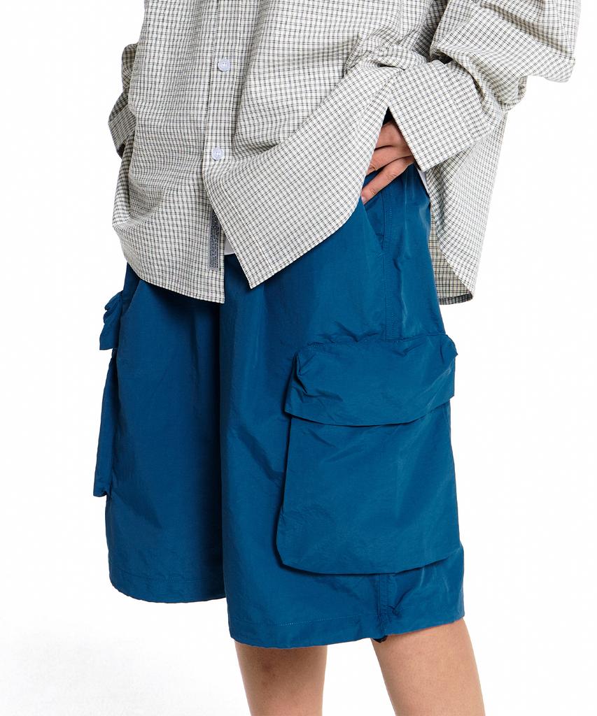 FILLUMINATE Nylon One-Tuck Cargo Shorts - 3 Colors