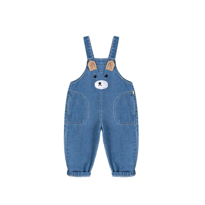 Dudu Family Kids Unisex Denim Overalls 120