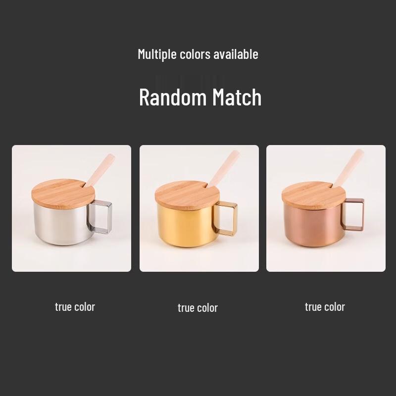 304 Stainless Steel Seasoning Jar Set with Wooden Lids