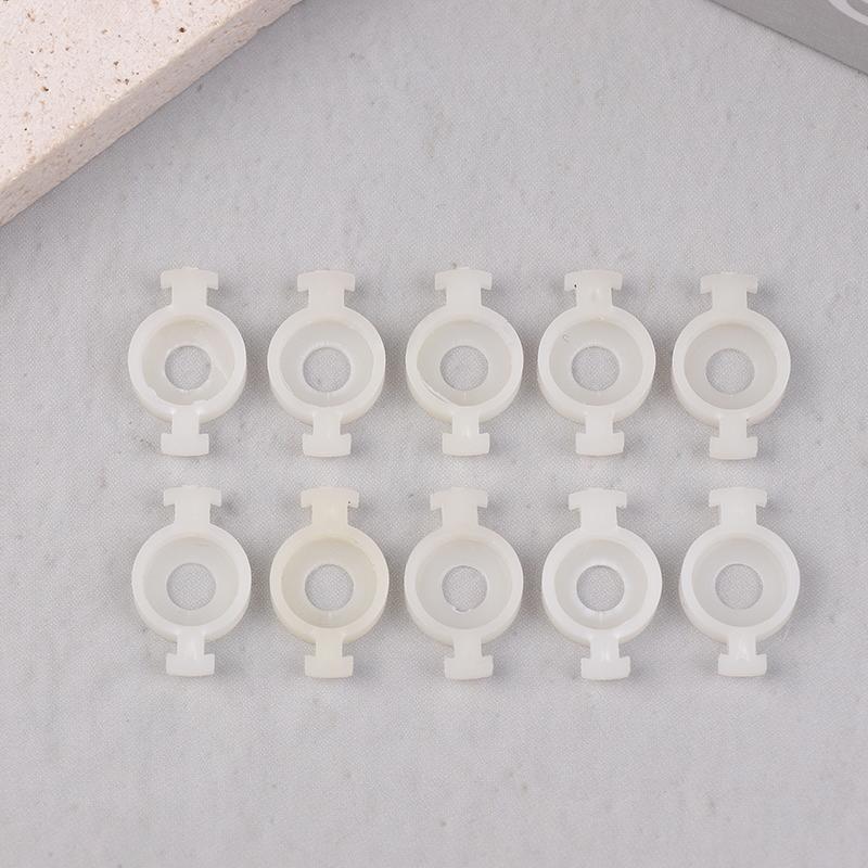 10 Adet Piston Yay Braketi Trompetler İçin Plastik Valfler Pedler Trompet Aksesuarları Yedek Parçalar Kornet Destek Plakaları