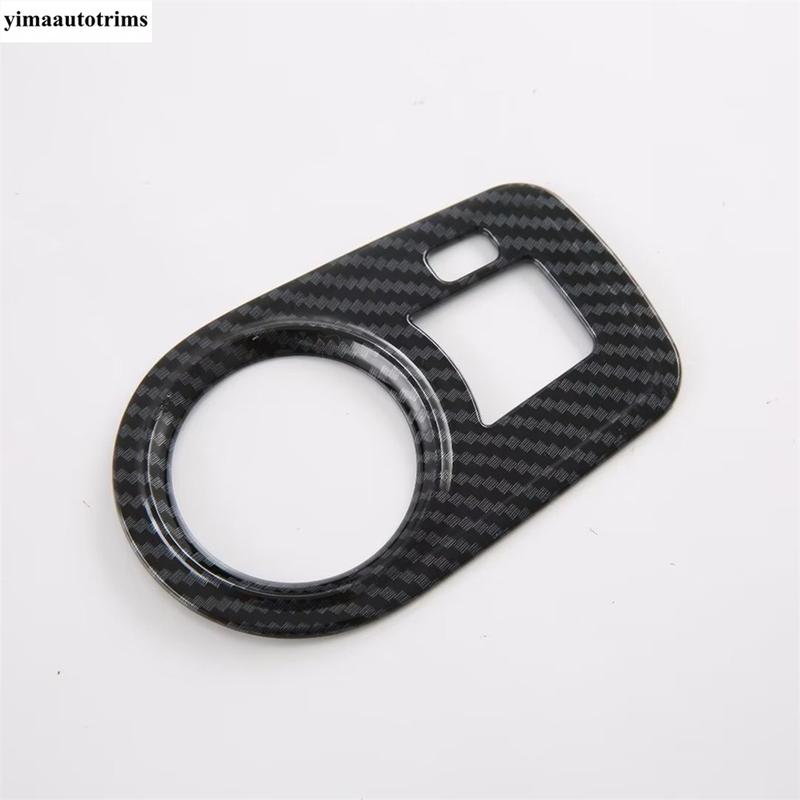 Car Head Lights Lamp Switch Button Panel Decoration Cover Trim Fit For MG 4 EV  2024 ABS Carbon Fiber Interior Accessories