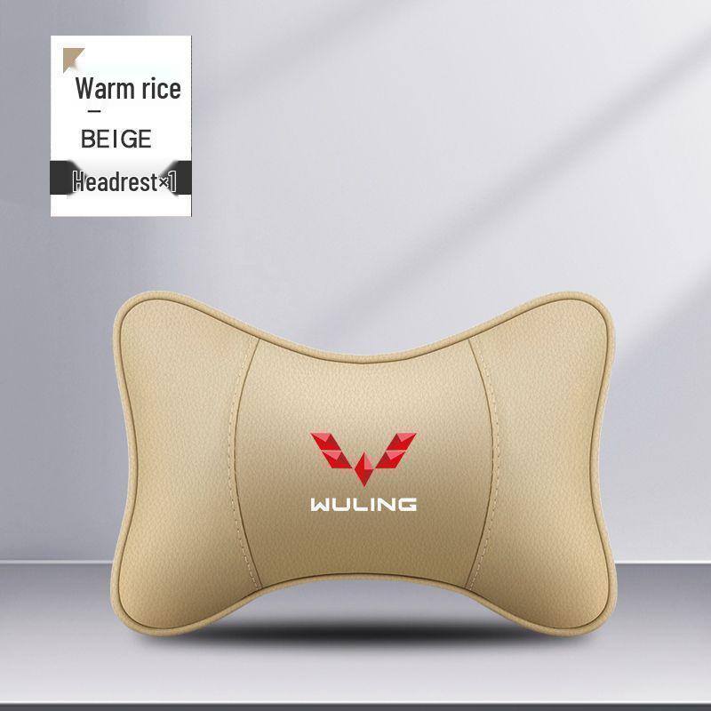 Wuling Car Headrest Protector for Zhiguang S, Hongguang S3, Rongguang V, Journey Models Coffee Brown