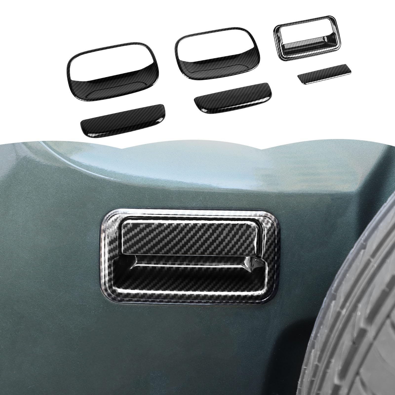 

ANTC Подходит для Suzuki Jimny JB64 JB74 Защита ручки двери Уплотнительная накладка Стикер Защита чёрный