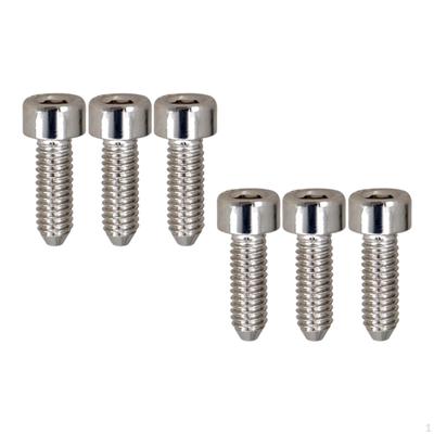 6 Pieces Guitar Bridge Saddle Screws ,Hexagon Metal for Tremolo ,Pickguard Bracket
