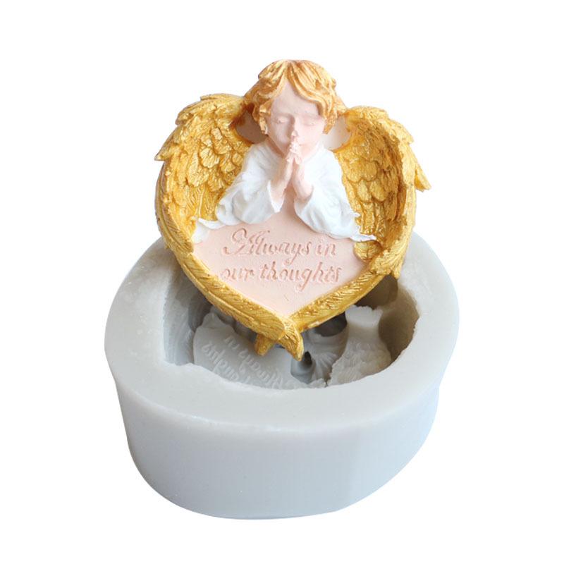 3D DIY Silicone Fondant Cake Cupid Little Angel Molds Cake Decoration Tools Chocolate Mold Candy Clay Mould