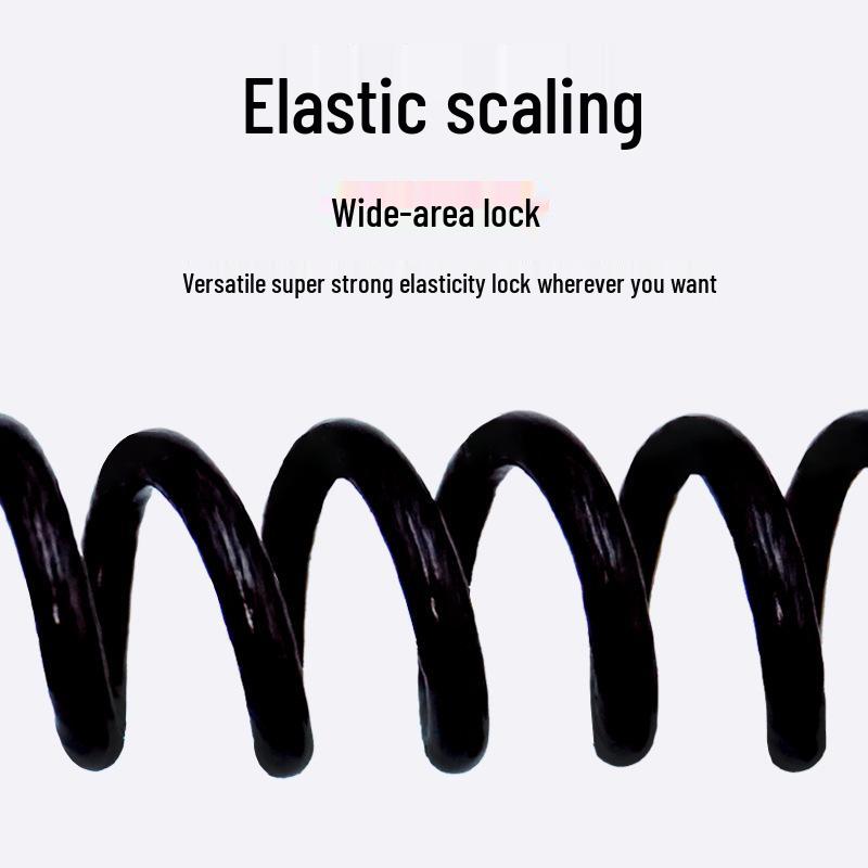 4-stellige Fahrrad-Zahlenschloss: Diebstahlschutz Stahlseil Helm/Fahrradschloss