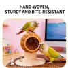 Parakeet Nest Artificial Rattan Washable Breathable Ornaments Bird Cage Toys for Small Parrots Canaries Nesting Living Room Home