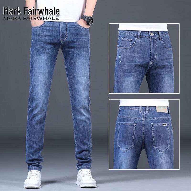 Mark Fairwhale Men s Stretch Straight-Leg Jeans 31