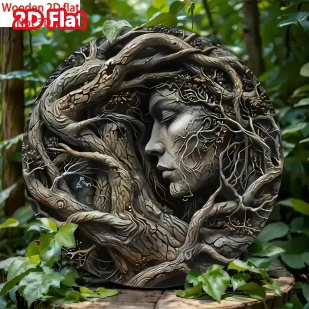 

Metal Wall Art Boho Tree of Life Decor for Living Room Vibrant Handmade Painting 20x20 різнокольоровий