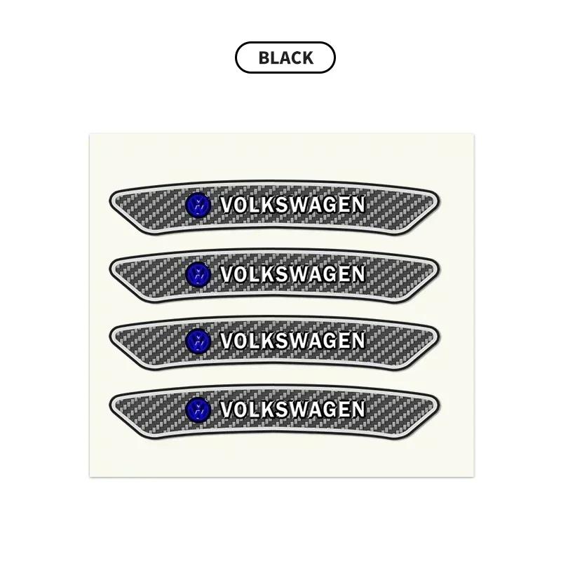 

New 4PCS Car Wheel Hub Rim Decor Stickers Auto Accessories For Volkswagen VW Jetta Polo T4 T5 T6 Sharan Touareg Gol T-Cross