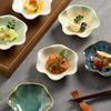 Japanese Lotus Leaf Soy Sauce & Vinegar Seasoning Dish - Small Underglaze Plate for Hot Pot & Barbecue