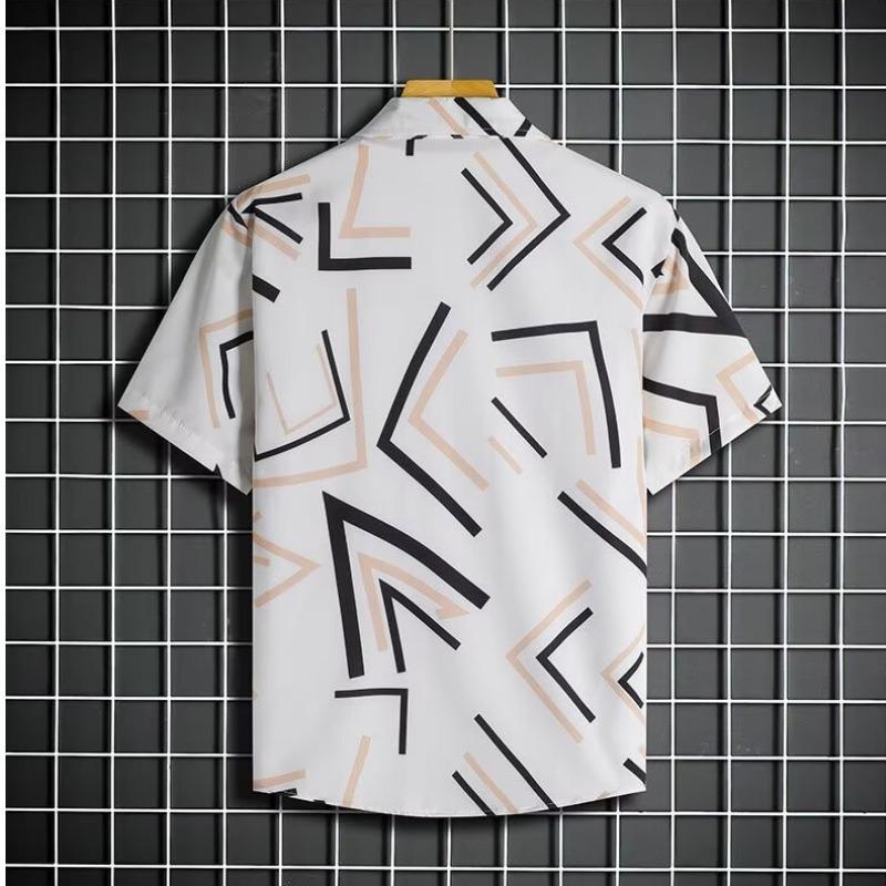 Men's Quick-Dry Hawaiian Floral Beach Set: Short-Sleeve Shirt & Shorts Couple's Matching Outfit