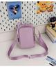 High-Value Universal Crossbody Drawstring Phone Bag for Women - Outdoor Sports, Water Bottle Holder, Simple Square Design