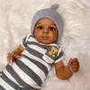 23-Inch Cute Deep Skin Tone Reborn Doll - Jaylan