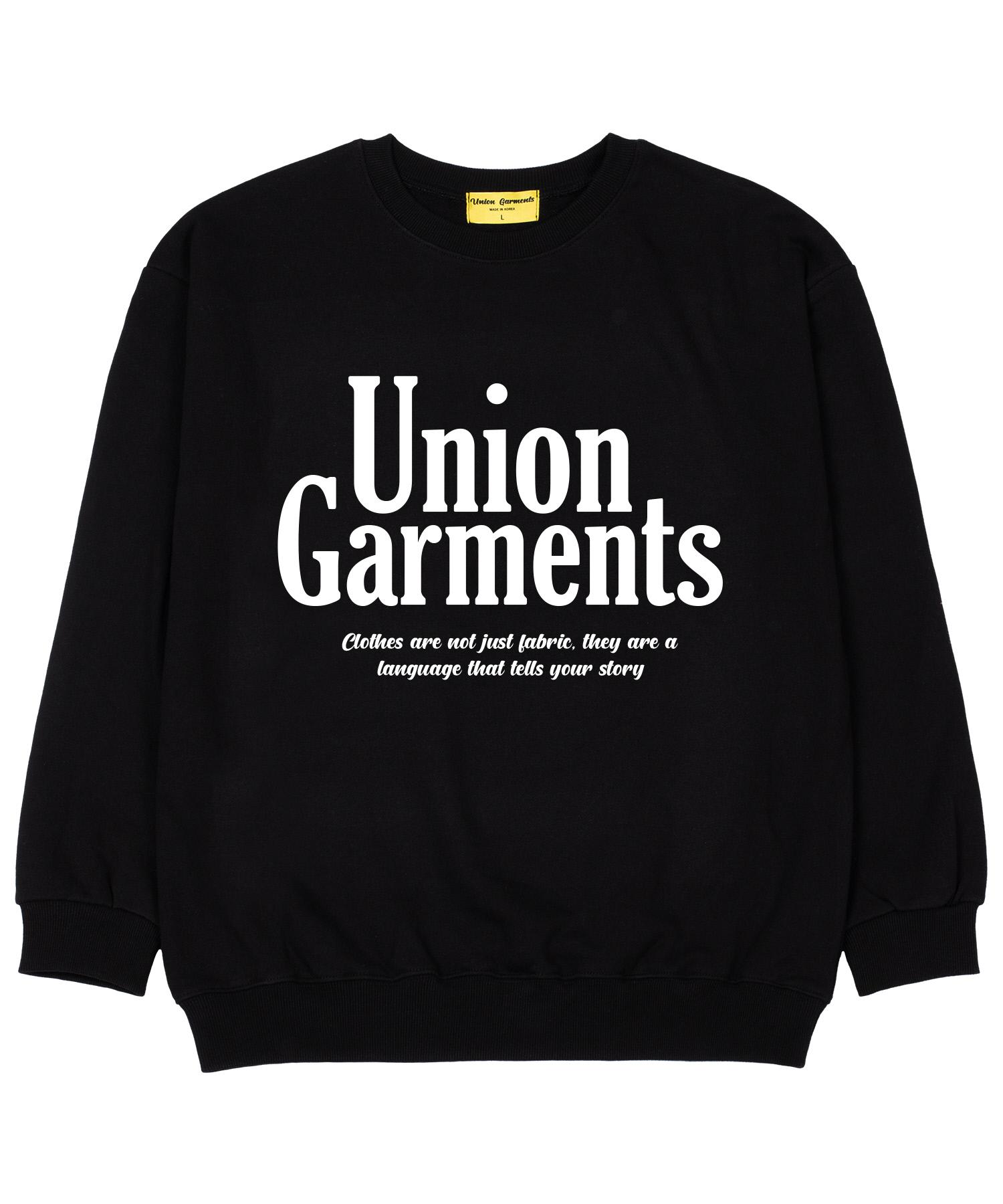 Union Garments Ug Point Свободная толстовка из французского терри Черная M