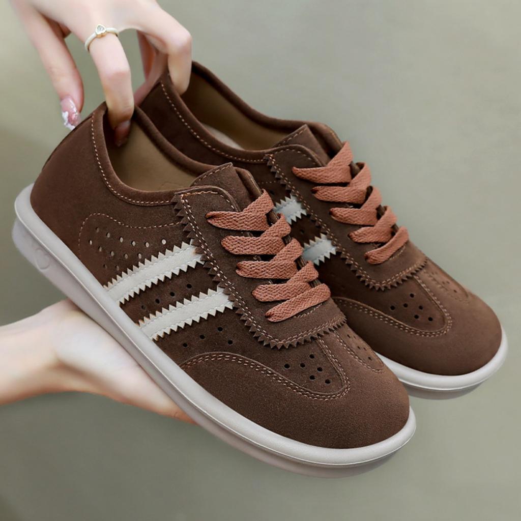 Women's New Shoes, German Training Shoes, Breathable and Versatile Women's Shoes, Shallow Mouth Single Shoe, Lace Up Comfortable Casual Shoes