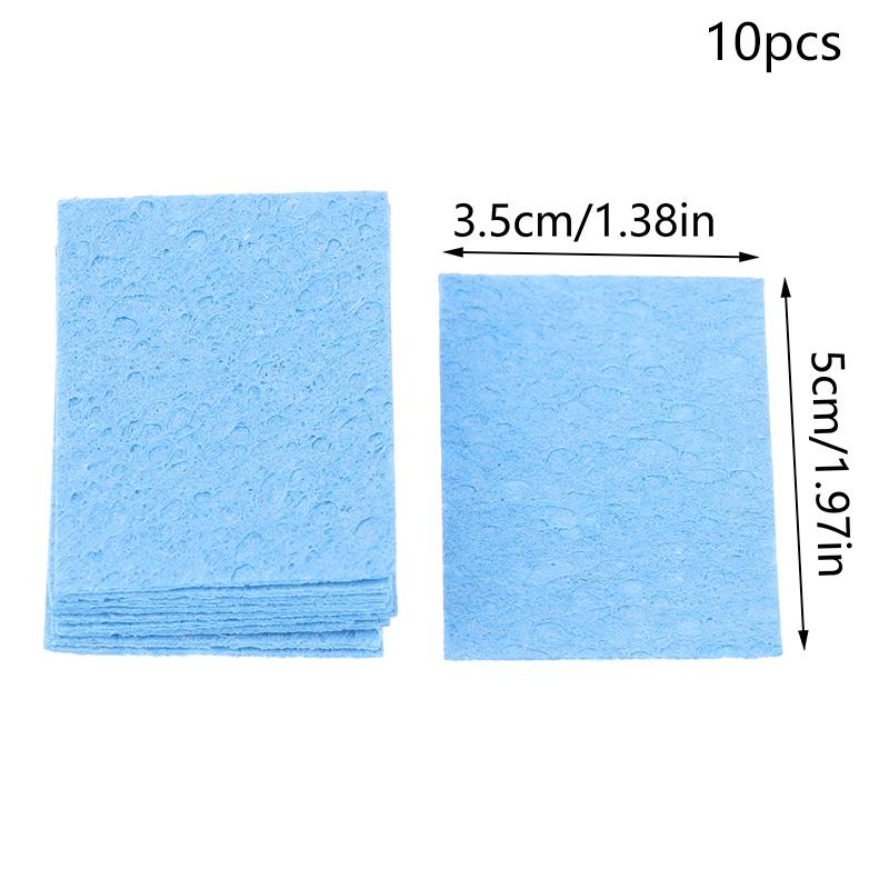 10Pcs Soldering Sponge For Bga Soldering Iron Tip Cleaning Welding Head Cleaner Tools