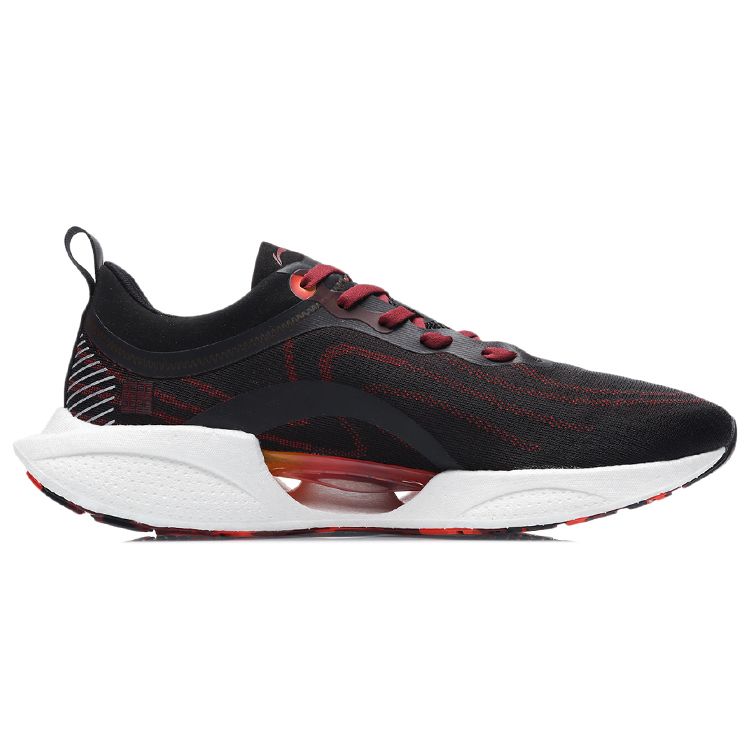 Li Ning Ultra Light 18 Mars Sports Low Top Running Shoes Men Sneaker Black Red ARMR013-1