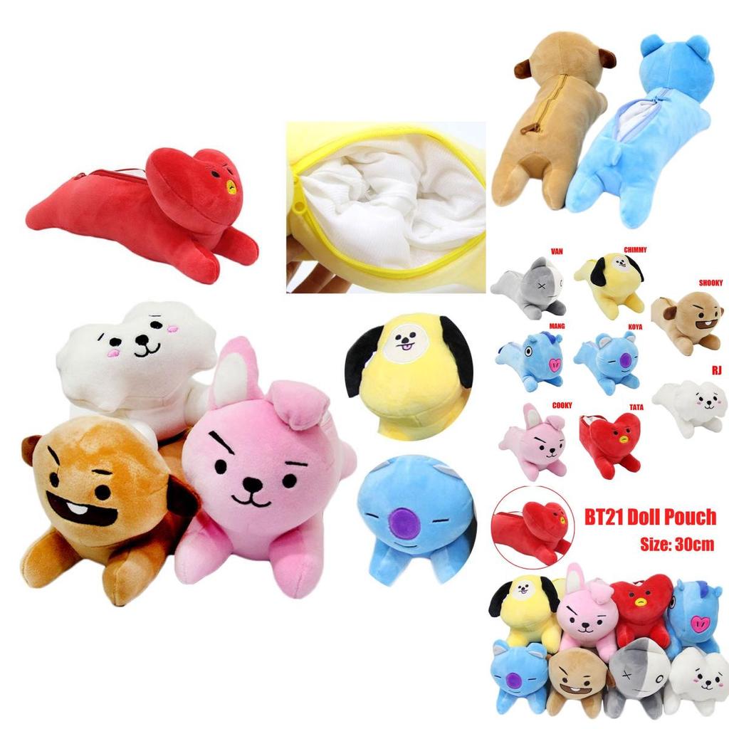 Bt21 Tas Stoffpuppe Beutel Spielzeug Mit Beliebten Bangtan Boys Bts Plüsch Federmäppchen Für Kpop Fans