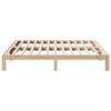 Solid Wood Bed Frame without Mattress 160 x 200 cm Pine Wood