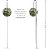 Green Prairie Donkey Stainless Steel Metal Bookmark Long Bar Page Marker with Round Ornament Read...