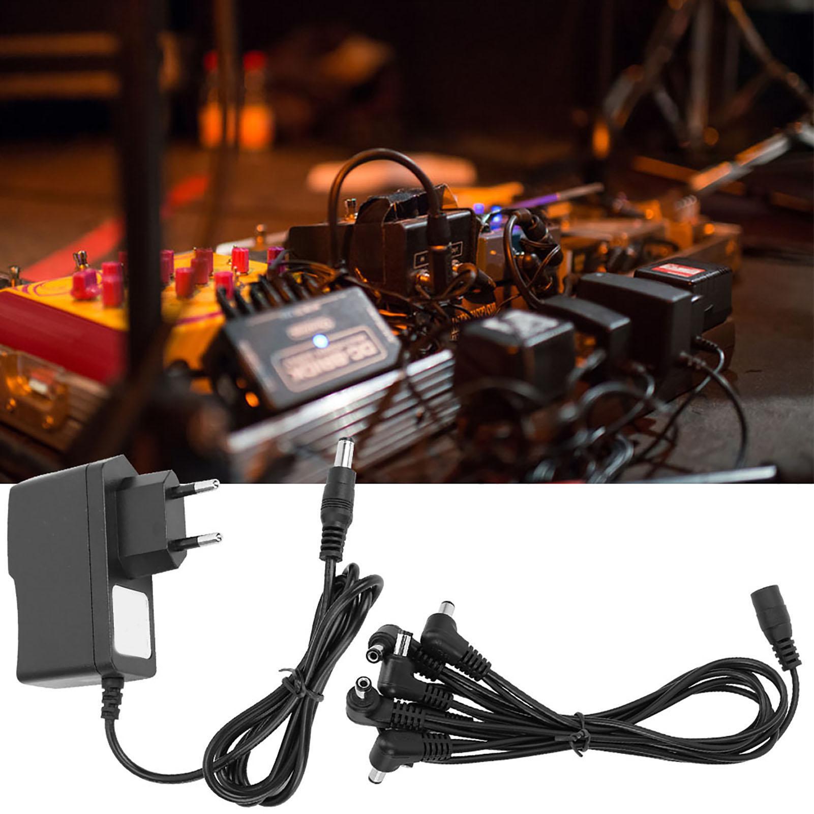 

Профессиональная педаль гитарного эффекта Питание 9В Адаптер Адаптер