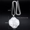 Archangel St.Michael Medal Necklace Stainless Steel Guardian Bible Angel Saint Michael Pray for Us Necklace Jewelry collar N8451