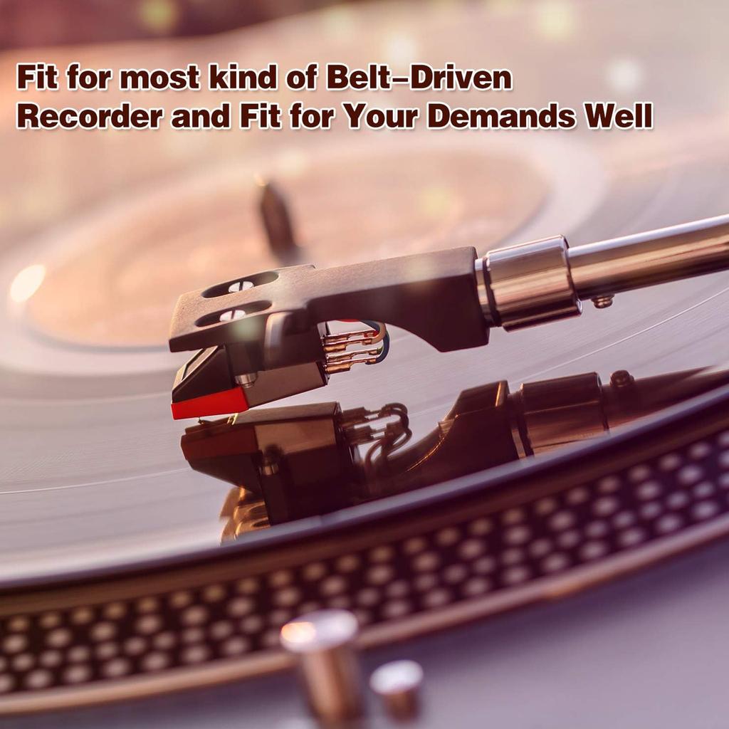 Record Player Belts Rubber Turntable Belts Essential Diamond Styluses Needle Record Player Needle for Record Players