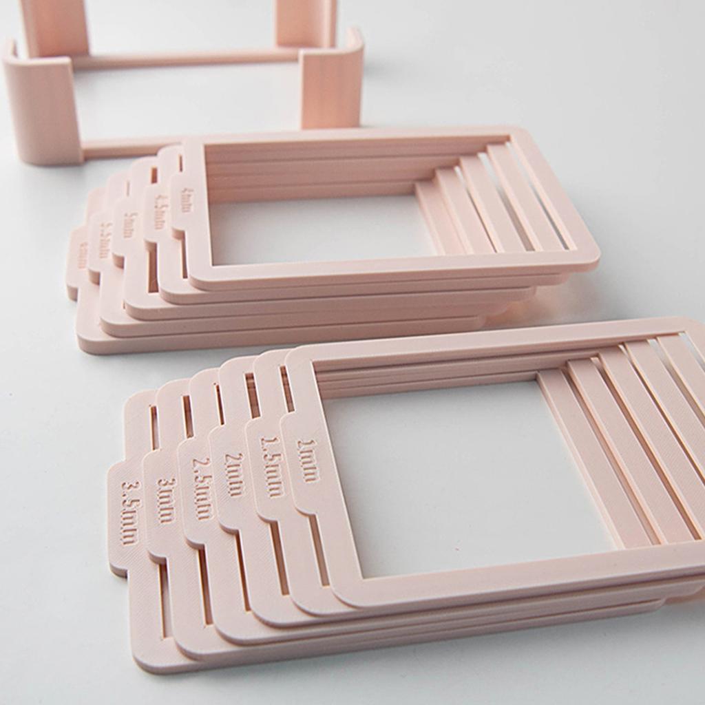 Handgefertigtes Ton-Messwerkzeug-Set für gleichmäßigen Teig und Modelliertonplatten