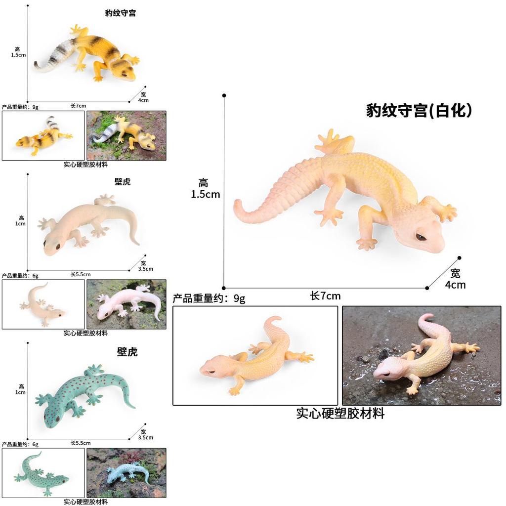 Kids Realistic Animal Model Gecko Wall Lizard Educational Toy For Science Learning