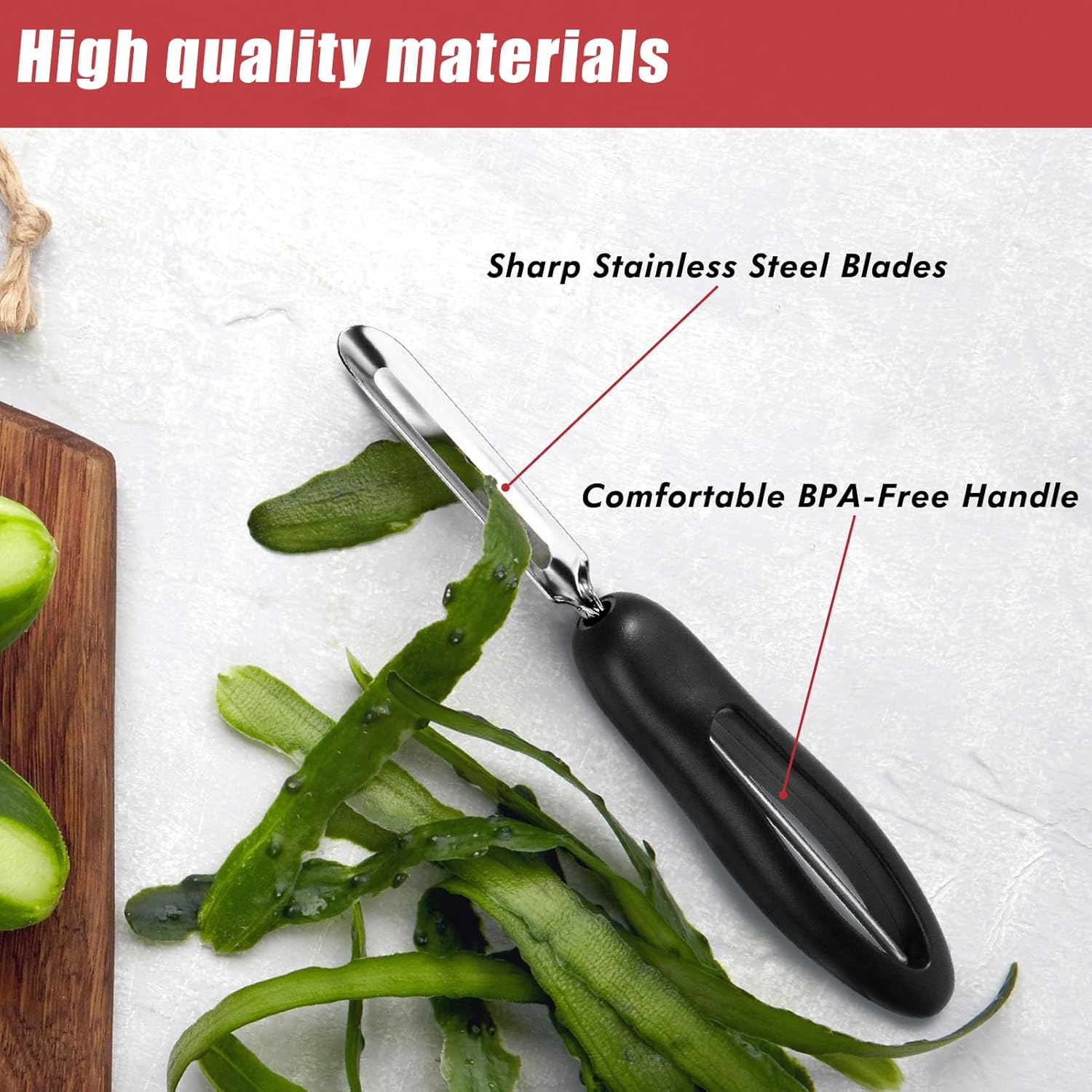 Professional #1071 Vegetable Peeler, Stainless Steel Fruit Potato Peeler, Swivel Vegetable Peeler with Easy Grip Ergonomic Handle & Ultra Sharp