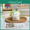 Plush Dog Keychain With Leaf Hat Cute Animal Toy Gift For Kid And Collectors