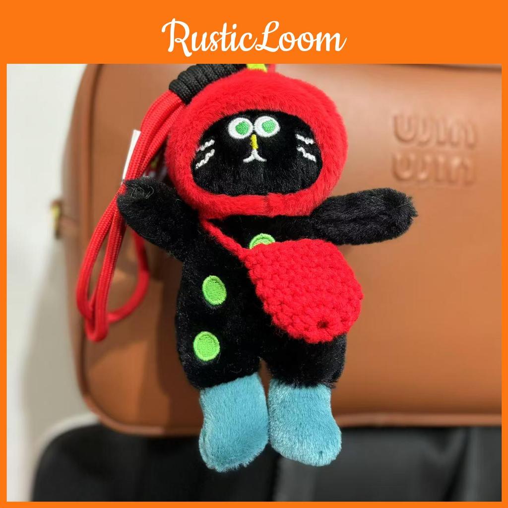 Delightful Cat Plush Doll Keychain Fluffy Texture Ideal For Kids And Cat Lovers Alike
