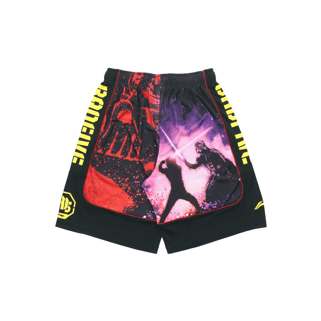 Lining BadFive Star Wars Print Competition Shorts Men Bottoms Black AAPQ241-1