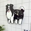 Cartoon Dog Creative Decoration Wall-mounted Clock, Living Room Pet Store Swing Style Wall Clock Ornament