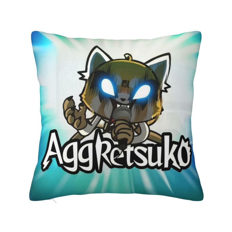 Custom Japan Cartoon Aggretsuko Anime Modern Throw Pillow Cover Bedroom Decoration Chair Cushion