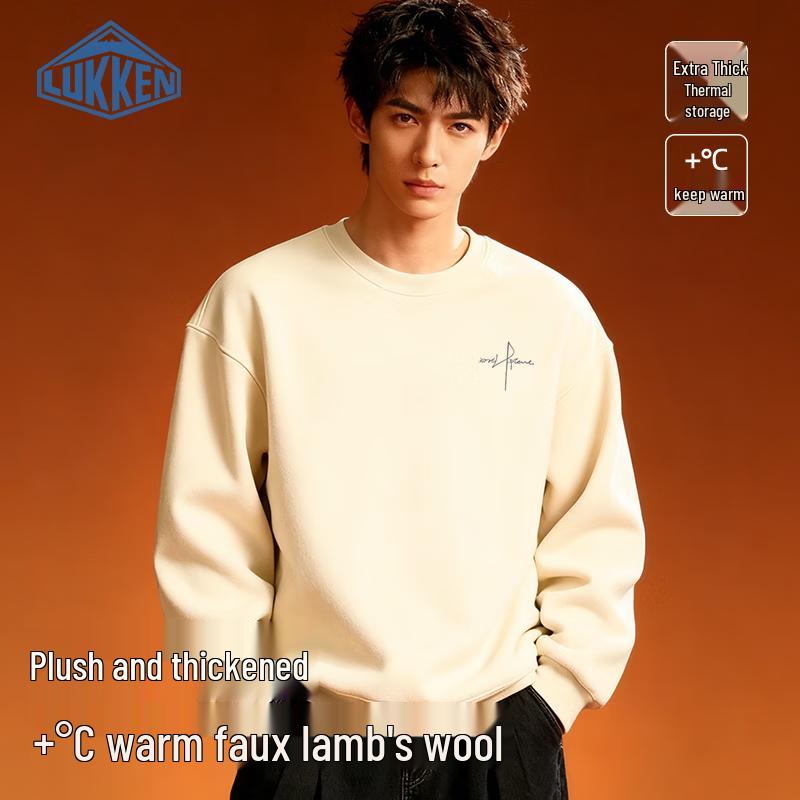 

LUKKEN Men s Sherpa Fleece Crewneck Sweatshirt XL